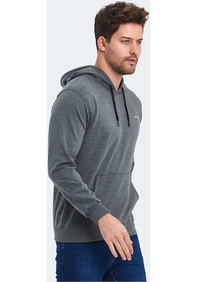 Slazenger OZZY IN Erkek Sweatshirt Koyu Gri
