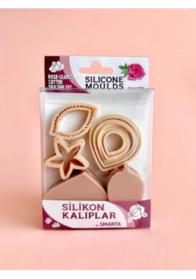 Smarta Silikon Kalıp-çiçekler:gül&yaprak