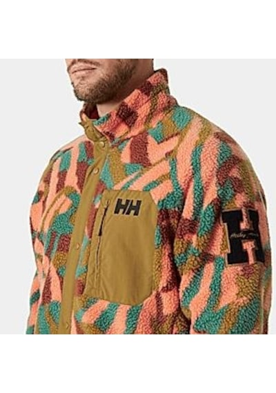 Helly Hansen Panorama Printed Pile Snap Mont Erkek Polar-28824-turuncu