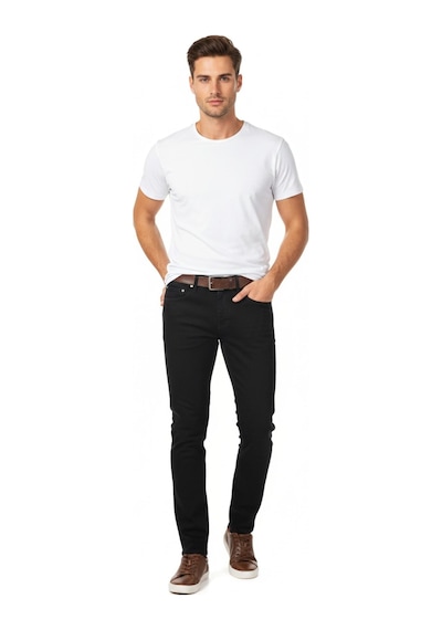 Erkek Silim Fit Jeans Model Pantolon 310 Bgl-st04976 Siyah