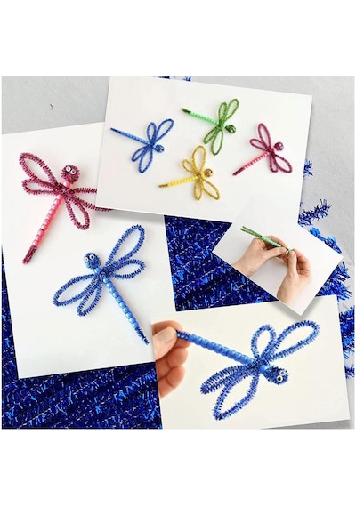 Metalik Şönil Renkli 30 Cm 100'lü 1 Paket Artlantis 30 Cm Renkli