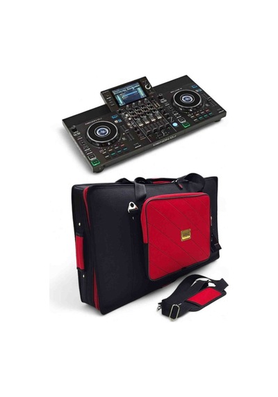 Denon Sc Live 4 Setup Için Uyumlu Soft Case Taşıma Çantası.kırmızı.