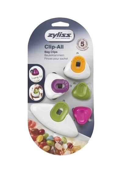 Zyliss E990032 5'li Karışık Poşet Kapatma Klipsi