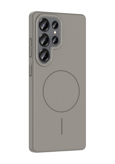 Galaxy Uyumlu S25 Ultra Kılıf İnce Magsafe Kamera Yükseltili Yumuşak Silikon Pazarplus Gri