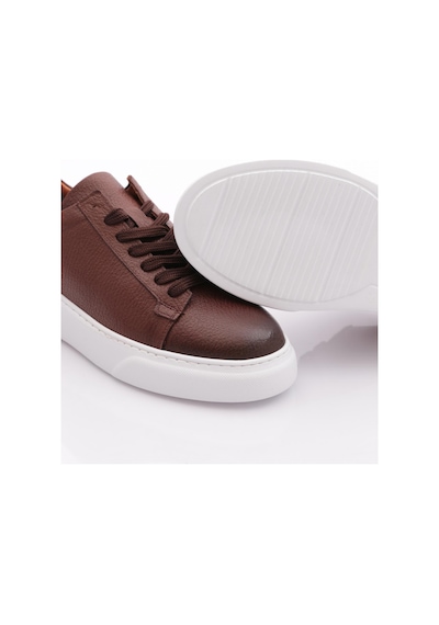 Dgn Leo Erkek Sneakers Ayakkabi Taba Floater Beyaz