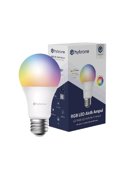 Led Rgb Wi-fi Akıllı Ampul, 16 Milyon Renk, 900 Lümen, E27 Duy, Uygulama İle Uzaktan Kontrol Diğer
