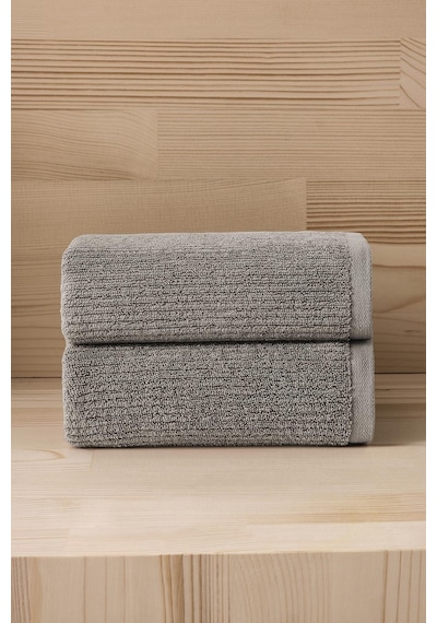 Pana 404 - Yeni Trend, 50x90cm. 2ad. Premium Havlu Seti Antrasit