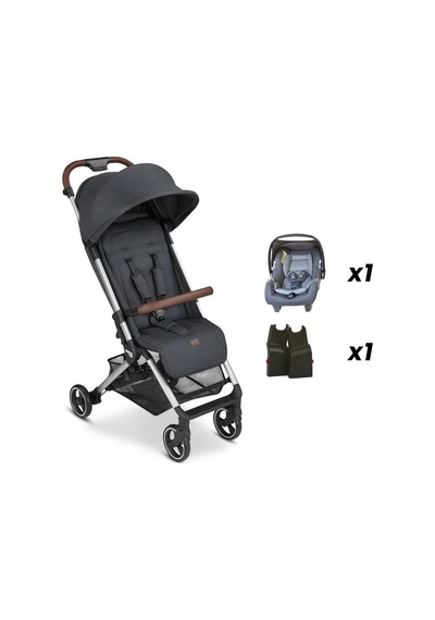 Abc Design Ping Storm Kabin Boy Bebek Arabası - Jixy Antrasit Ana Kucağı Travel Set
