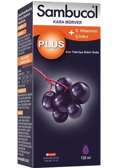 Sambucol Plus Kara Mürver Özütü C Vitamini & Çinko 120 ML