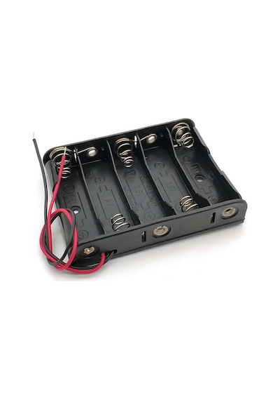 5'Li Aa Kalem Pil Kutusu Yuvası 7.5V Kablolu Kalem Pil Tutucu