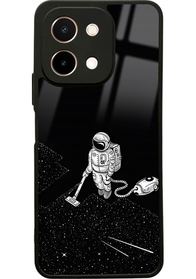 Vivo Y28 Astronot Tatiana Tasarımlı Glossy Telefon Kılıfı Çok Renkli