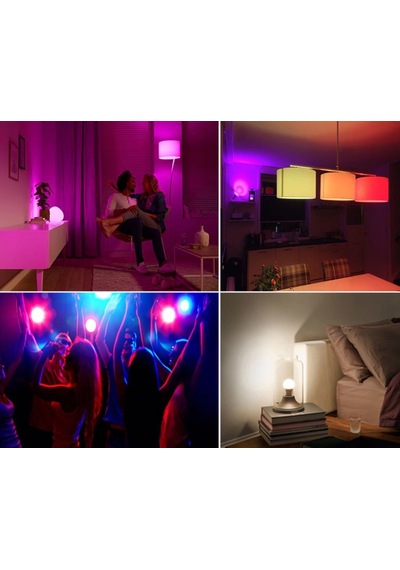 Ct-4058 9w Rgb-w Led Ampul Uzaktan Kumandalı 64 Renk E27 Duy Renk Değiştiren Led Ampul 7 Metre Algılama Mesafeli