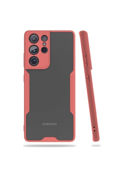 Galaxy S21 Ultra Kılıf Zore Parfe Kenarları Pastel Renk Silikon