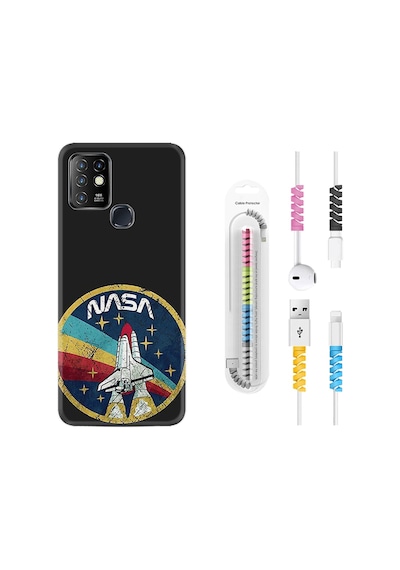 Infinix Hot 10 Kılıf Kablo Koruyuculu Nasa 1326
