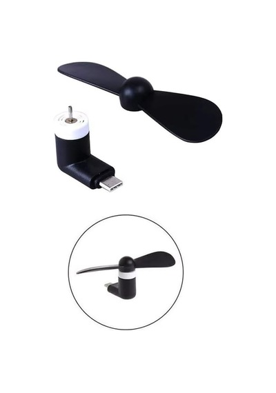 Usb-c Fan Mini Soğutucu Type-c Telefon Tablet Powerbank İçin Pervane Usb Vantilatör