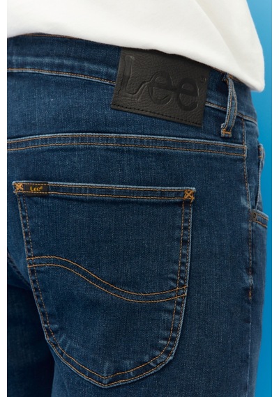 Lee Daren Regular Straight Fit Normal Bel Esnek Jean Kot Pantolon Dark Worn