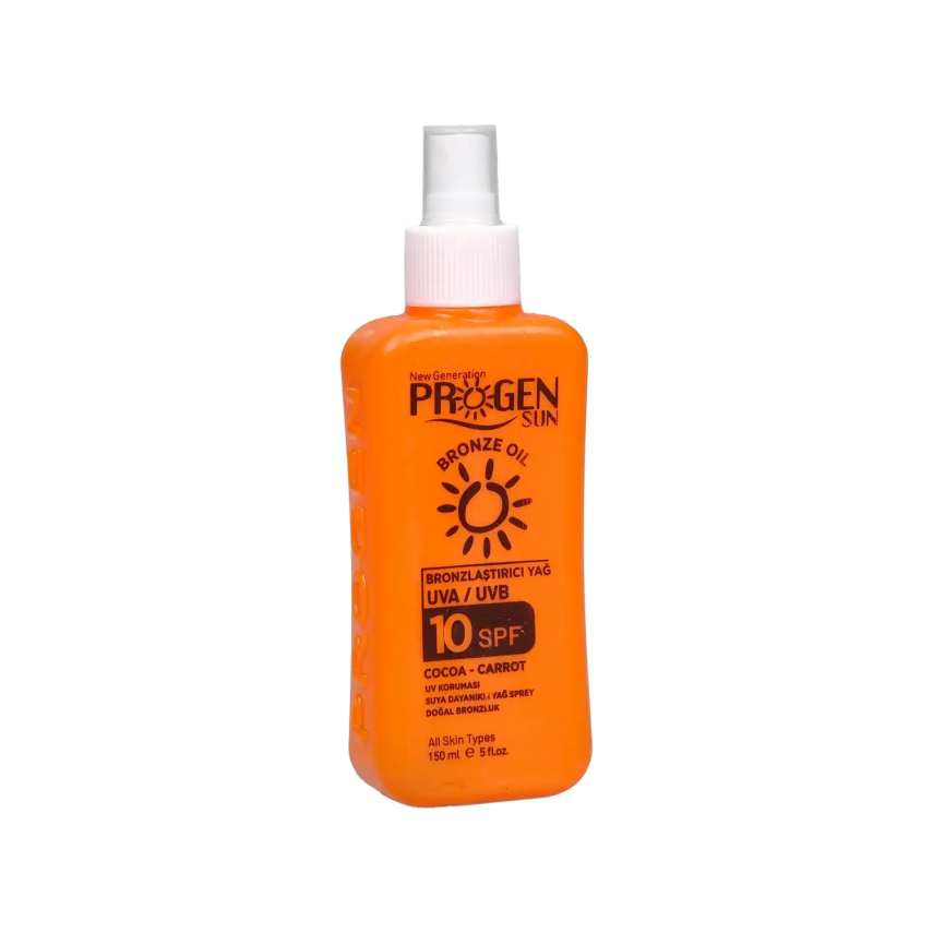 Progen Bronzlaştırıcı Yağ SPF10 150 ML