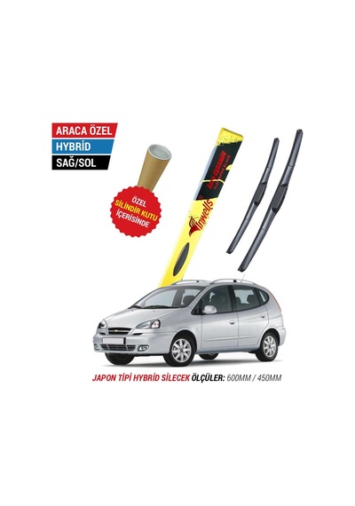 Chevrolet Rezzo İnwells Hybrid Silecek Takımı 2005-2009