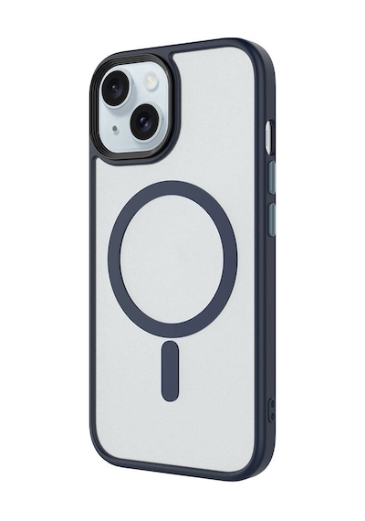 Apple Uyumlu iPhone 14 Kılıf Mat Arka Yüzey Wireless Şarj Özellikli Mkst Flet M-safe Kapak - Turuncu Turuncu