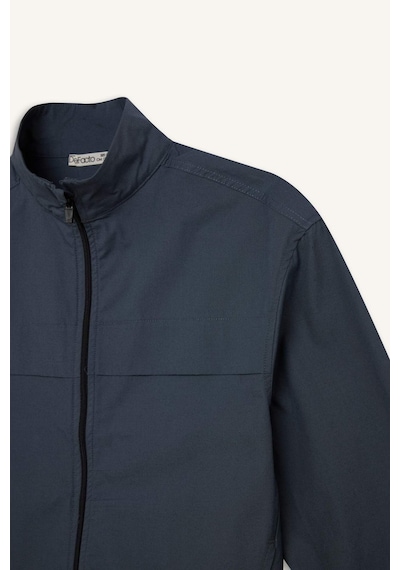 DeFacto Erkek Çocuk Oversize Geniş Kalıp Yarım Balıkçı Yaka Fermuarlı Paraşüt Bomber Ceket D8537A825SPAR234