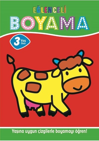 Eğlenceli Boyama - 3 Yaş Üstü 4'lü Pastel Boya Hediyeli- Parıltı Yayınları