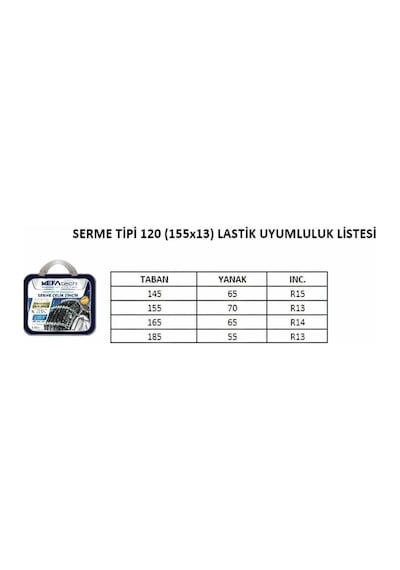 145x12 Ebatlarına Uyumlu Serme Kar Patinaj Zinciri Mefatech