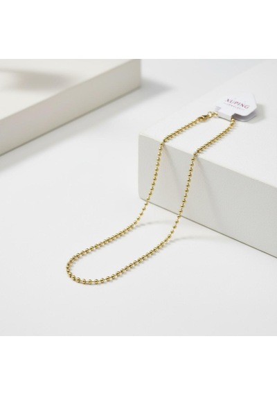 Dorika Top Zincir Kolye 45 Cm - Gold Renk - Paslanmaz Çelik Çok Renkli