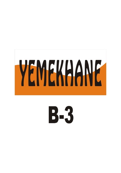 Iş Güvenliği Pvc Dekota Uyarı - Ikaz Levhası Yemekhane Yazılı (261307225)