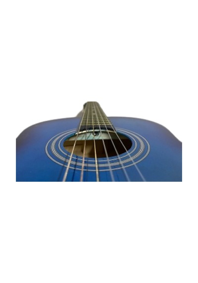 Klasik Gitar 3/4 Boy Mavi Sap Ayarlı Üst Kalite