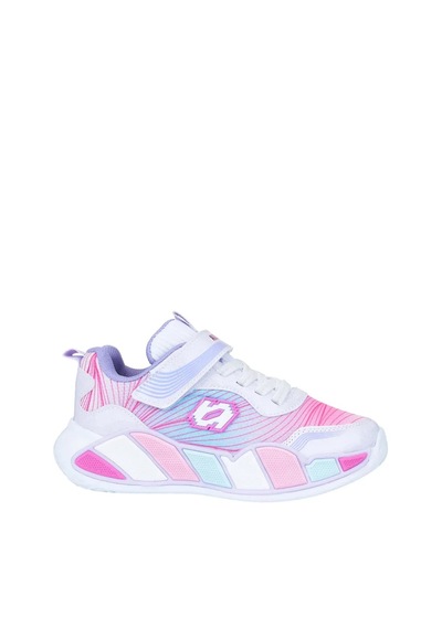 Zacoz Kız Çocuk Renk Detaylı Günlük Spor Sneaker Ayakkabı Beyaz