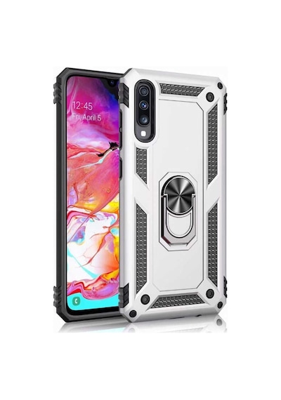 Samsung Uyumlu Galaxy A50 Yüzüklü Standli Vega Kilif Ekran Koruyucu 510433364