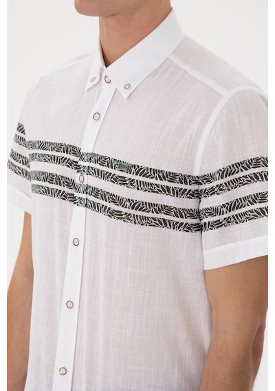 U.s. Polo Assn. Erkek Koyu Haki Gömlek Kısa Kollu 50305921-vr111 Koyu Haki