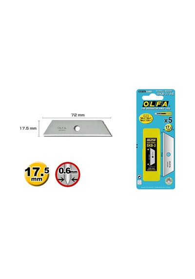 Olfa Skb-2/5B Halı Bıçağı Yedeği 5 Li