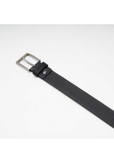 Siyah Erkek Gr-040-138 Grande Klasik Kemer Genişlik 4 Cm