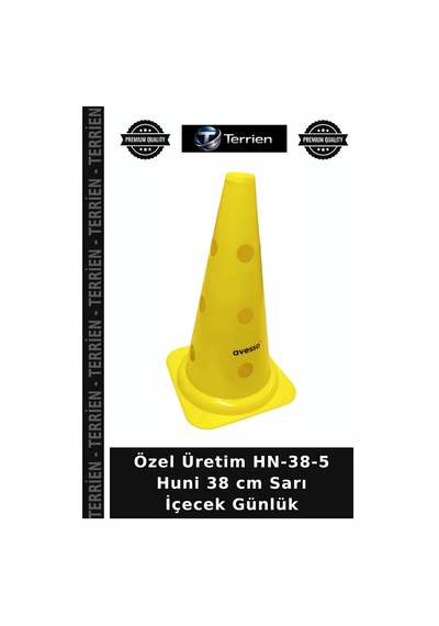 Premium Mutfak Gereç Alet Hn-38-5 Huni 38 Cm Sarı