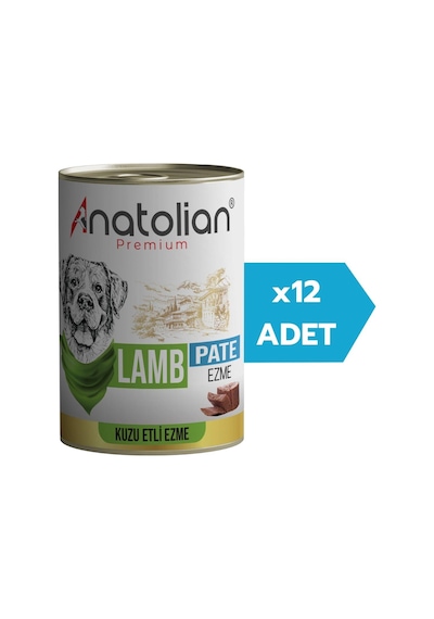 Anatolian Premium Adult Lamb Pate Kuzulu Yetişkin Köpek Ezme Konserve 12 x 400 G