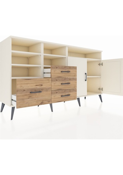 Hyperion Konsol 7 Raflı 4 Çekmeceli 2 Kapaklı 176x44x99 Aytaşı-ay Aytaşı-aytaşı/çam Hyperion Konsol 7 Raflı 4 Çekmeceli 2 Kapaklı 176x44x99 Aytaşı-ay Aytaşı-aytaşı/çam