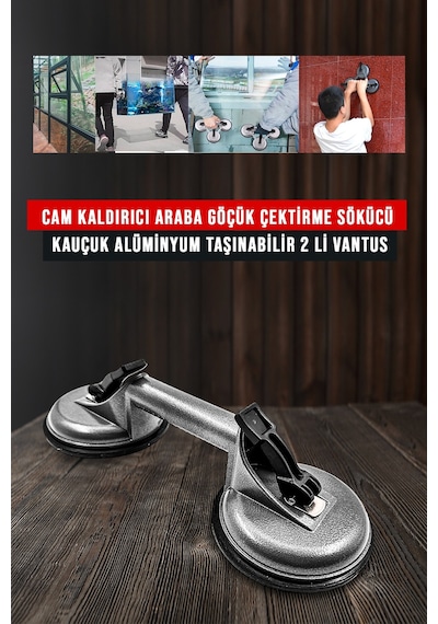 Premium Yüksek Kalite Cam Fayans Kaldırma Metal Alüminyum 3lü 2li Setcam Fayans Taşıma Vantuz