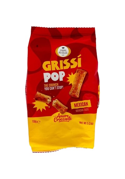 4 Adet Terre Di Puglia Grissi Pop Meksika Baharatlı Kraker 150 G
