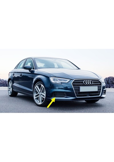 Audi A3 Sedan 17-20 Ön Tampon Sağ Sis Kapağı Izgarası 8V5807682M