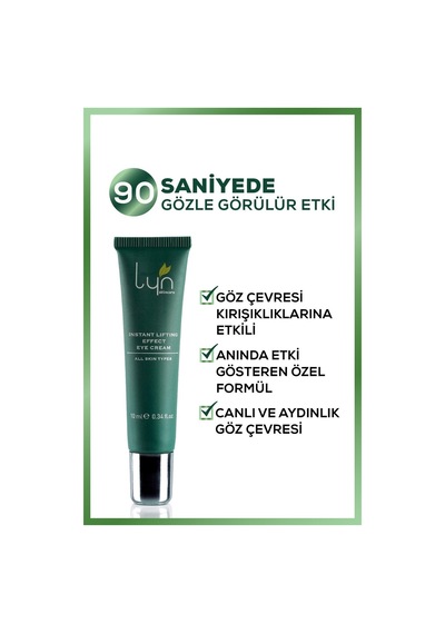 Lyn Skincare Anında Etkili Sıkılaştırıcı Göz Kremi 10 ML