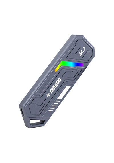 Lexroo Raxius Dk03 Usb-a/type-c Kablolu Rgb 22x80 M.2 Nvme Taşınabilir Harici Ssd Boş Kutu