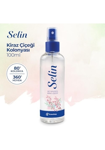 Selin Kolonya Parfümlü Sprey Kiraz Çiçeği 100 Ml 2li Paket
