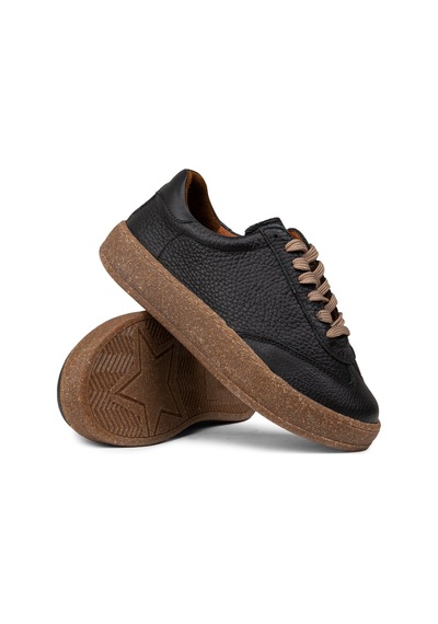 Deery Kadın Hakiki Deri Siyah Sneaker Ayakkabı - Se620zsyhc01 Siyah
