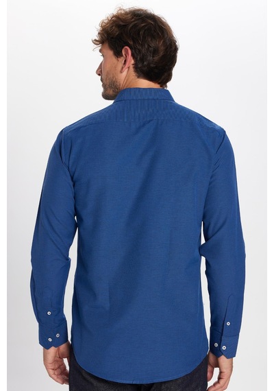 Tudors Modern Slim Fit Uzun Kollu Pamuklu Kolay Ütü Armürlü Erkek Sax Mavi Gömlek-23990 Saks Tudors Modern Slim Fit Uzun Kollu Pamuklu Kolay Ütü Armürlü Erkek Sax Mavi Gömlek-23990 Saks