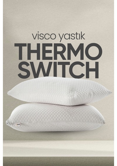 Akıllı Visko Yastık - Isı Hafızalı Tombul Ortopedik Lüx Yastık - Termal Isı Dengeleyici Beyaz