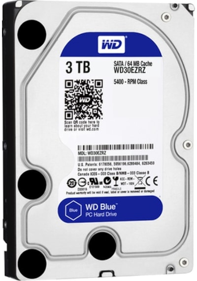 WD Blue WD30EZRZ 3 TB 3.5" 64 MB 5400 RPM SATA 3 HDD