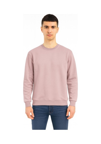 Classics Men Erkek Oversize Uzun Kol Sıfır Yaka Sweatshırt-7383 Lila