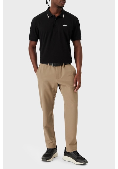 Boss Pamuklu Regular Fit Düğmeli Polo Erkek Polo 50564779 001 Siyah