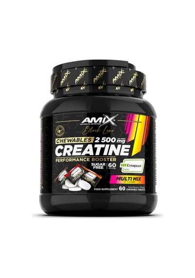 Amix Black Line Creatine Creapure 2500mg 60 Chewable Tabs Zero Su